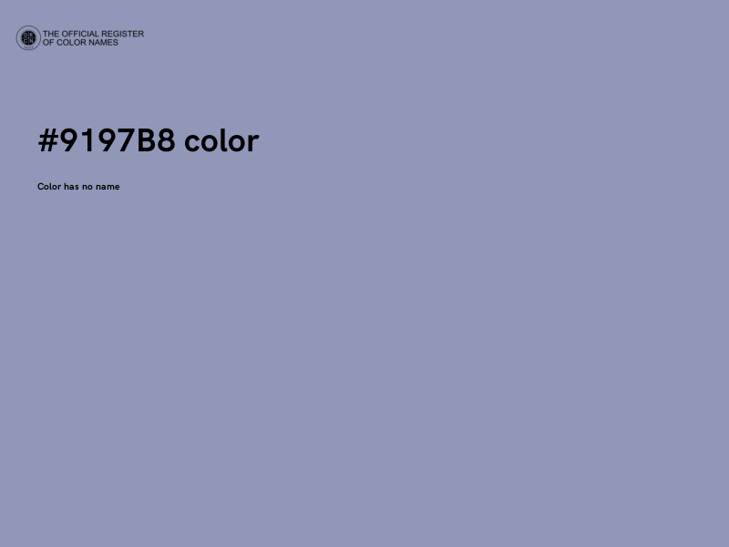 #9197B8 color image