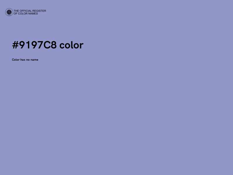 #9197C8 color image
