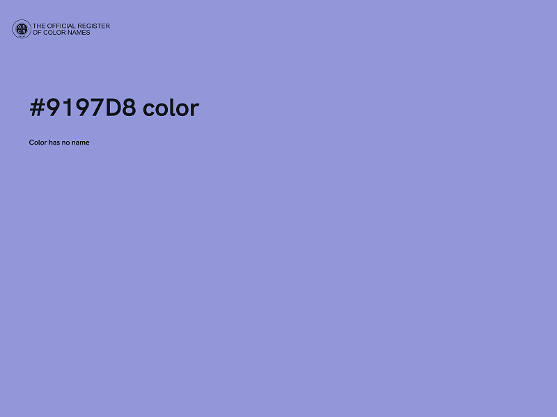 #9197D8 color image