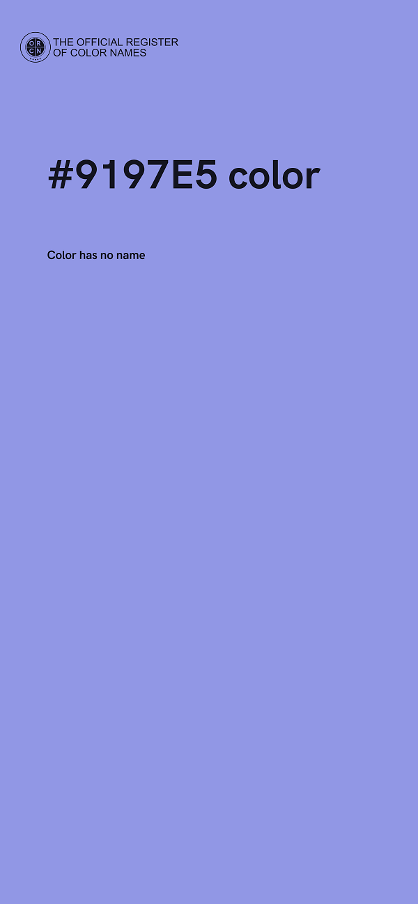 #9197E5 color image