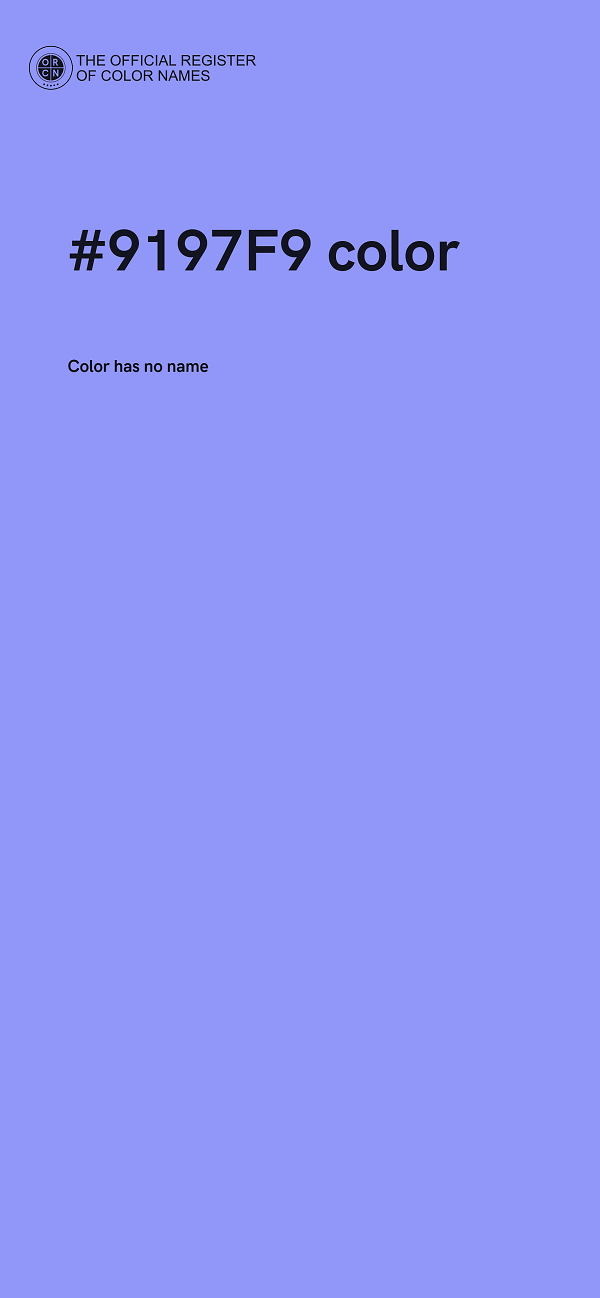 #9197F9 color image