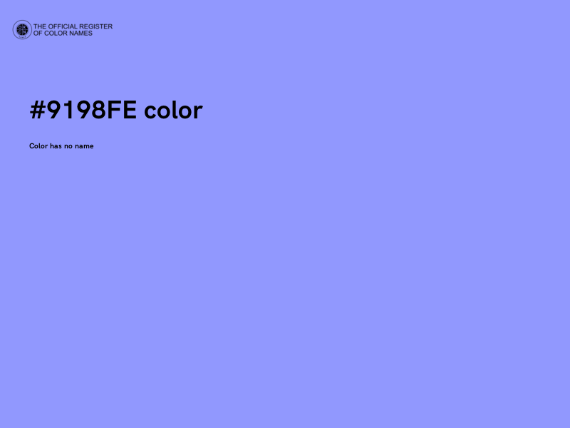 #9198FE color image