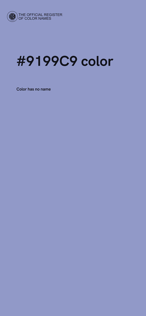 #9199C9 color image