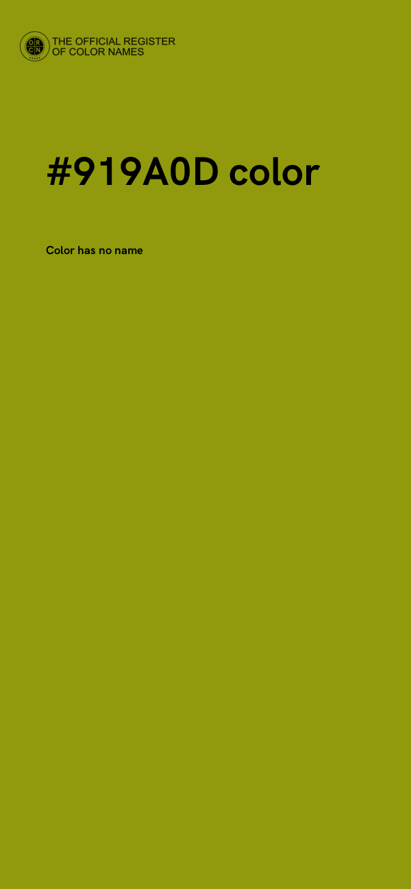#919A0D color image