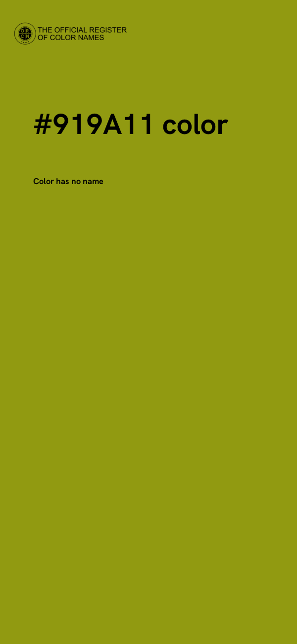 #919A11 color image