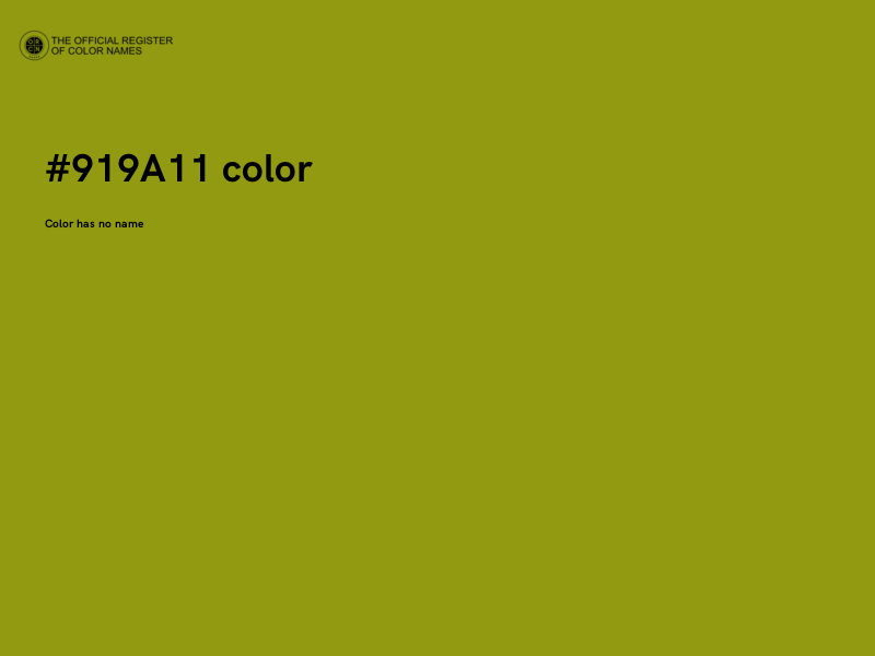 #919A11 color image