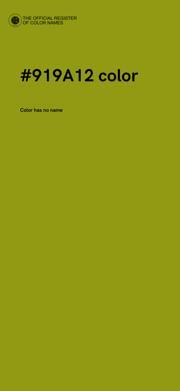 #919A12 color image