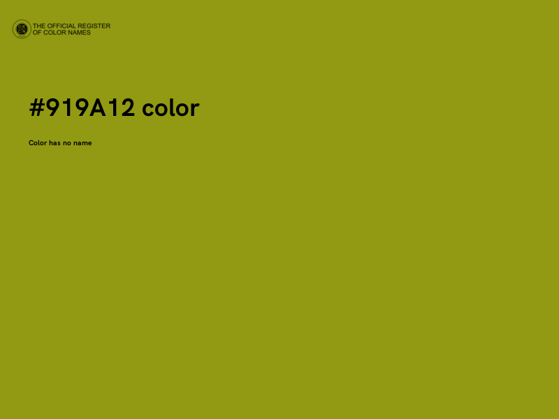 #919A12 color image