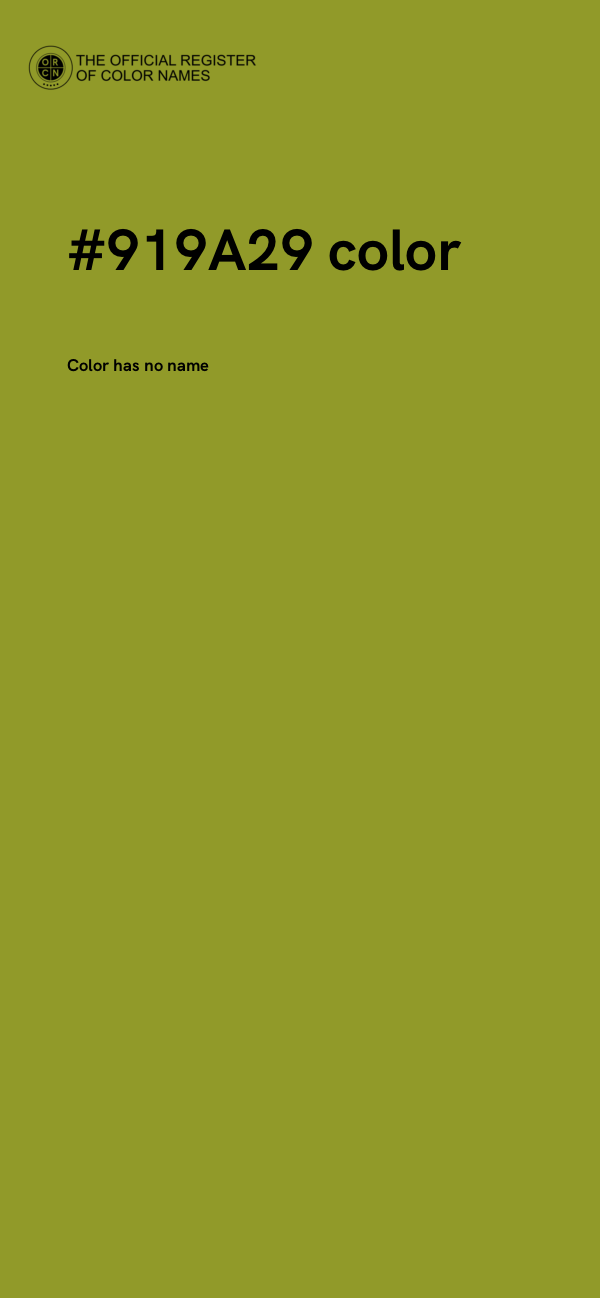 #919A29 color image