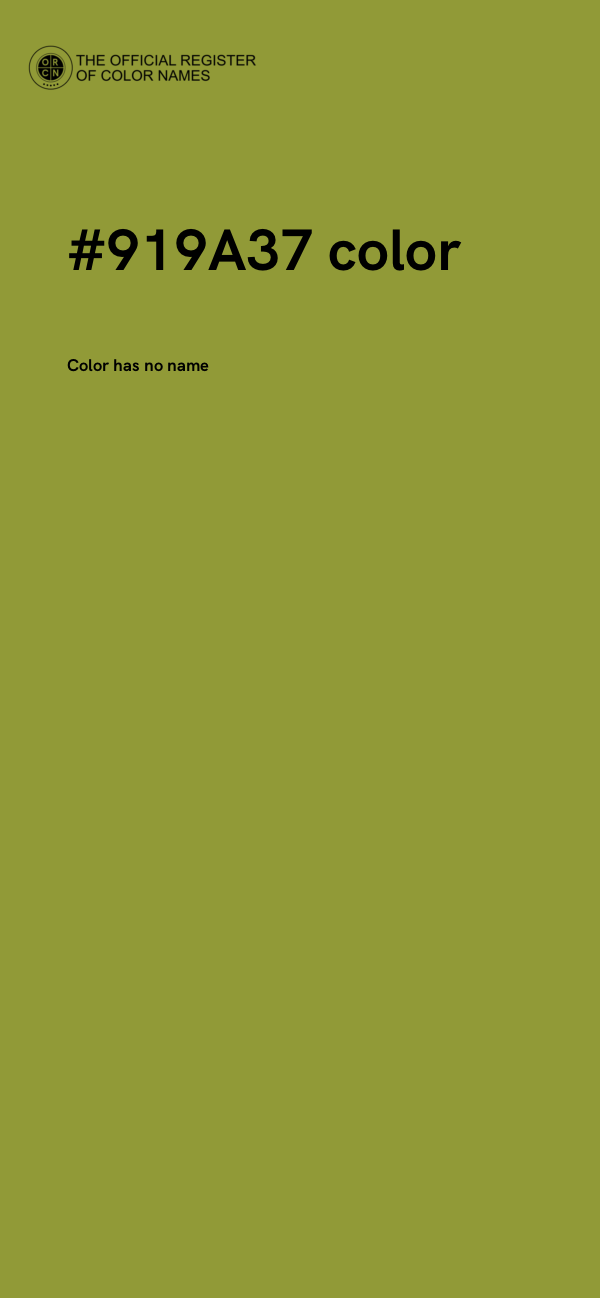 #919A37 color image