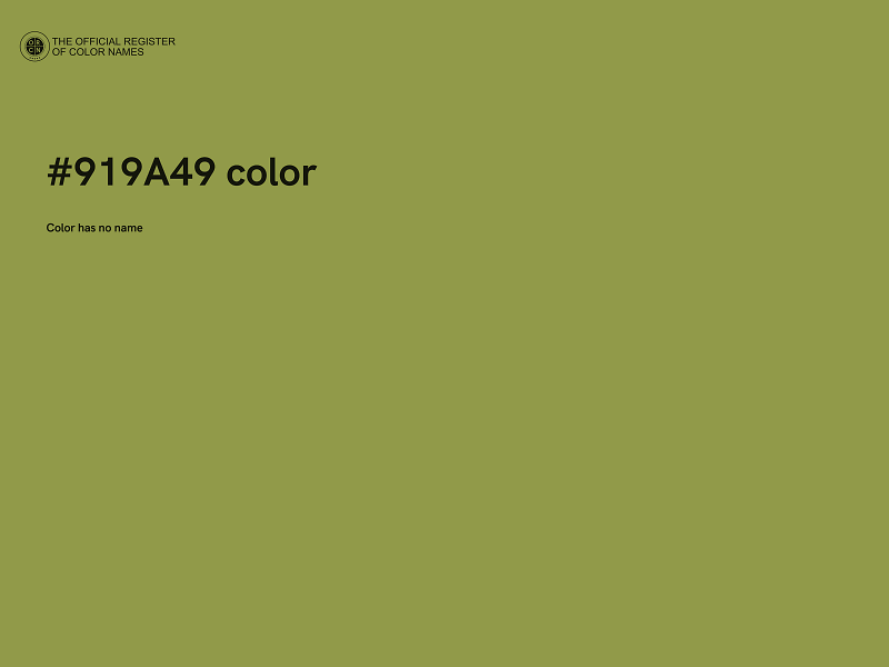 #919A49 color image