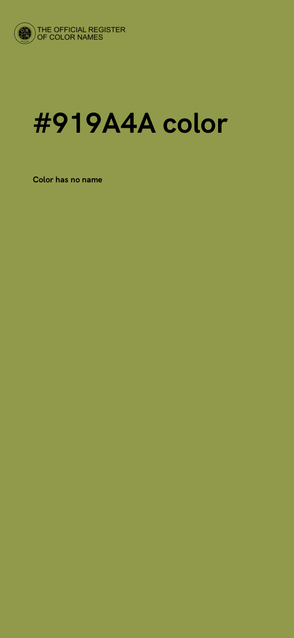 #919A4A color image