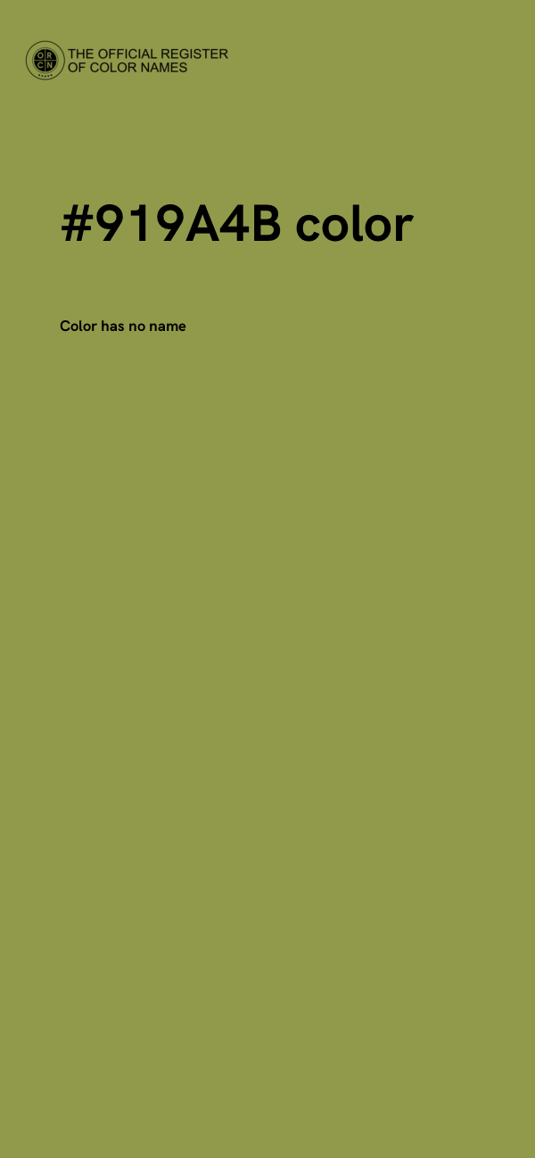 #919A4B color image