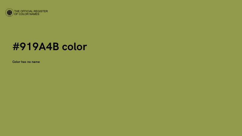 #919A4B color image