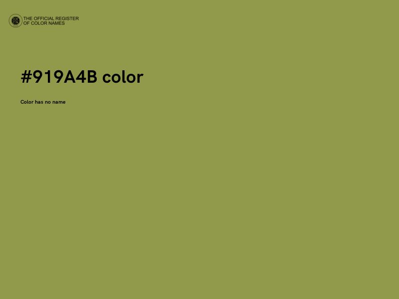 #919A4B color image