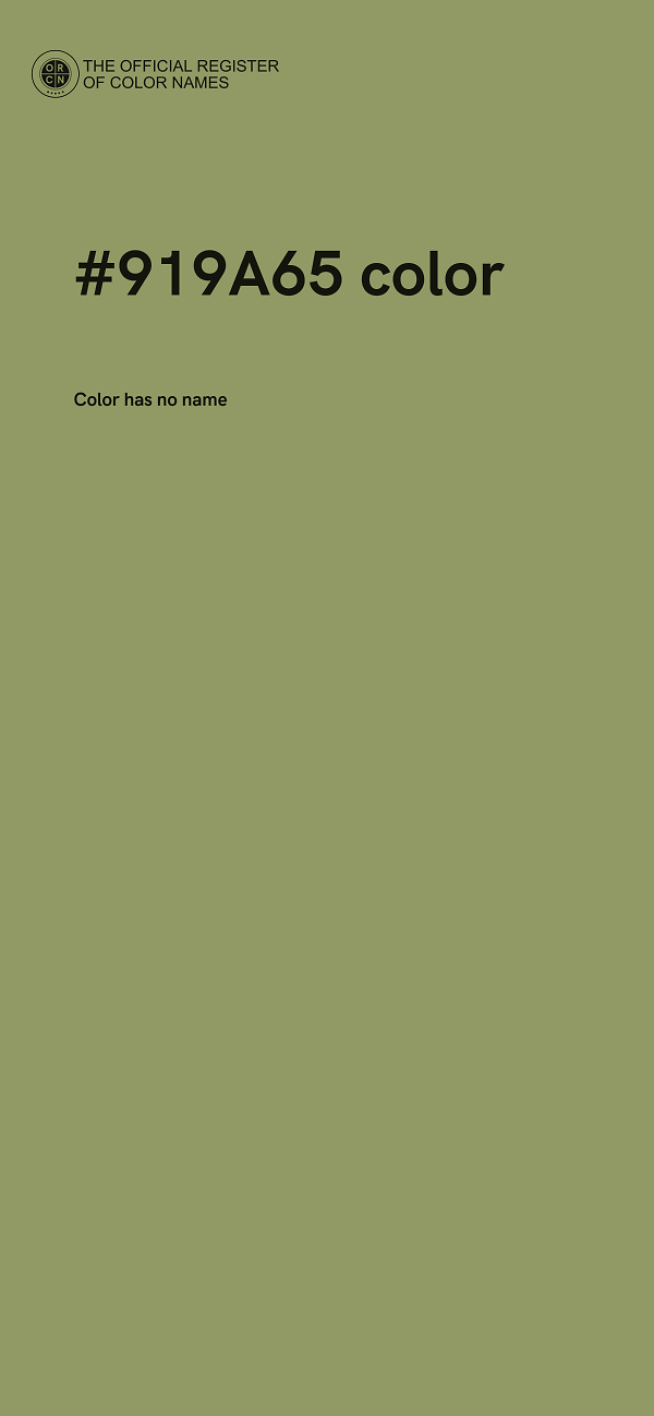 #919A65 color image