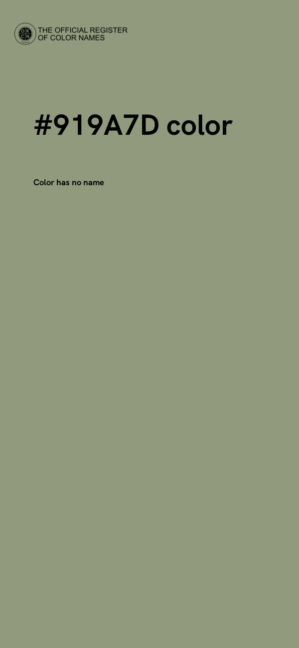 #919A7D color image