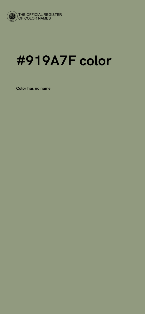 #919A7F color image