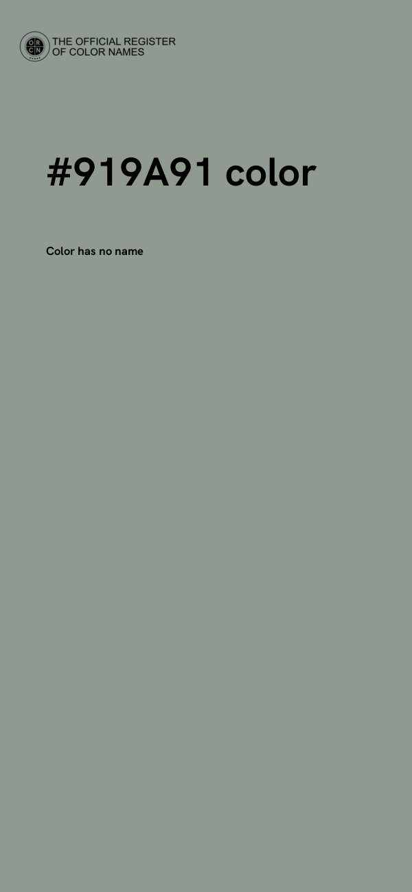 #919A91 color image