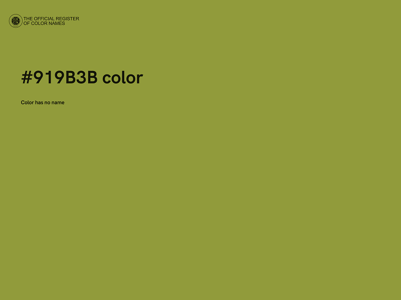 #919B3B color image