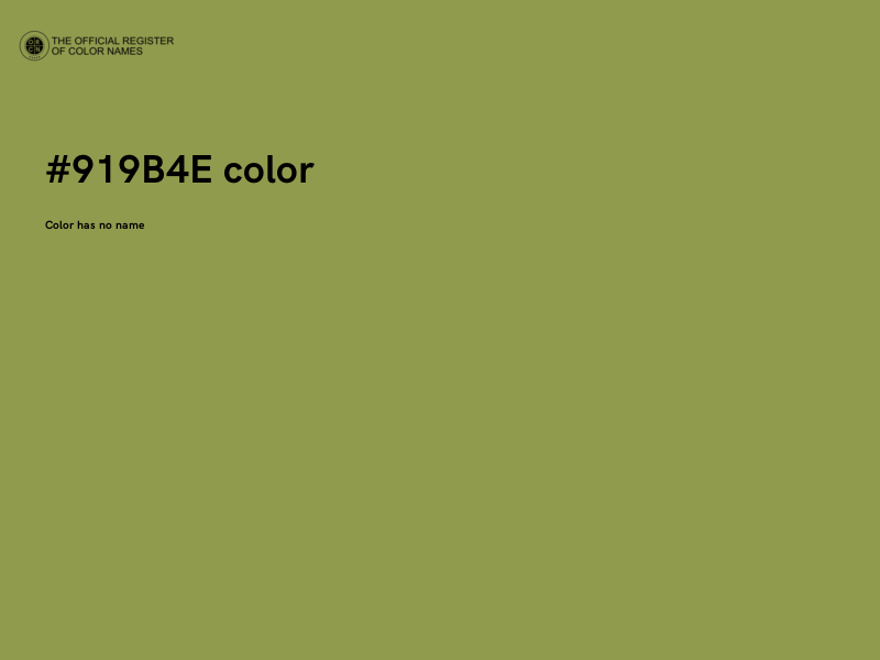 #919B4E color image