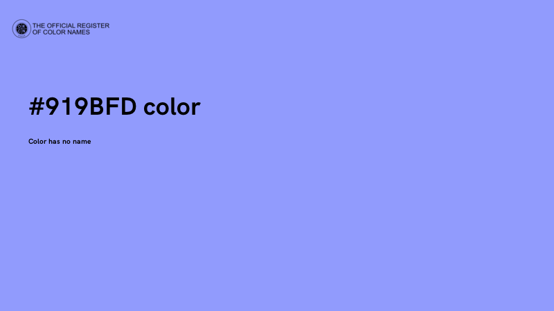 #919BFD color image
