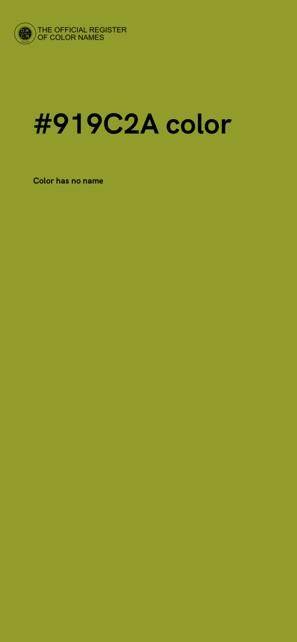 #919C2A color image