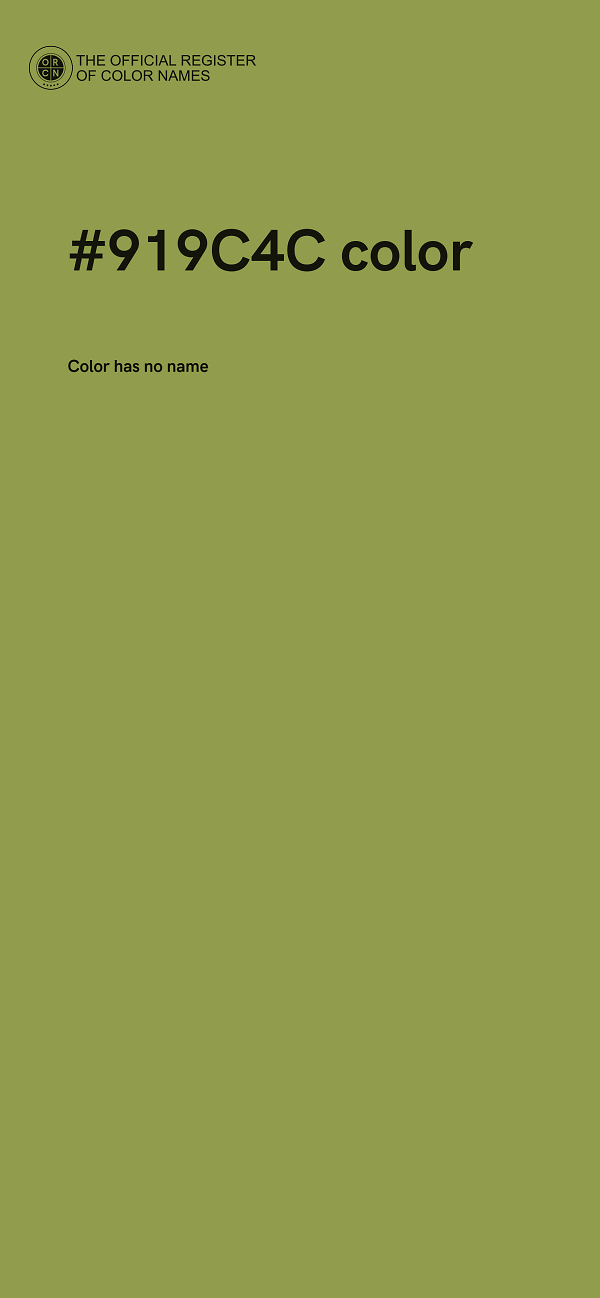 #919C4C color image