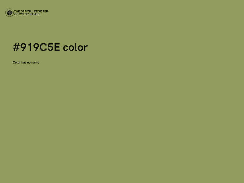 #919C5E color image