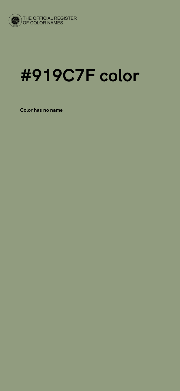 #919C7F color image