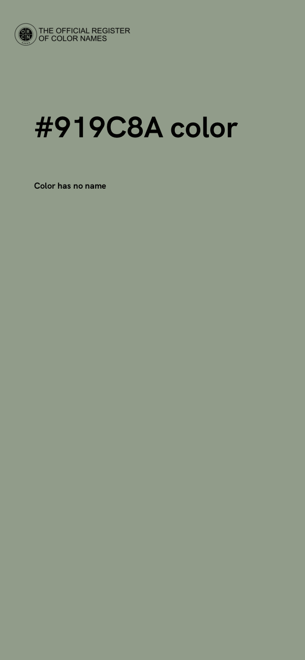 #919C8A color image