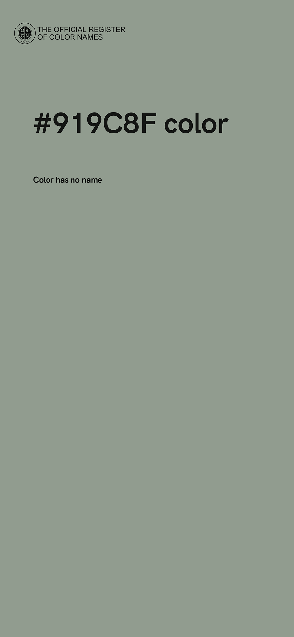 #919C8F color image