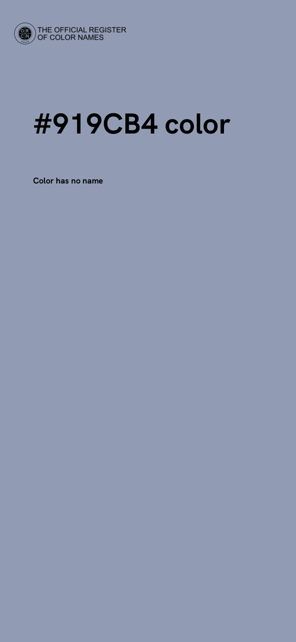 #919CB4 color image
