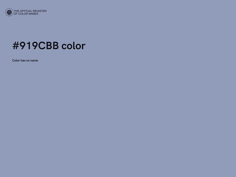 #919CBB color image