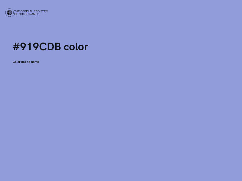 #919CDB color image