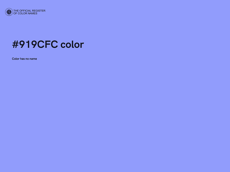 #919CFC color image