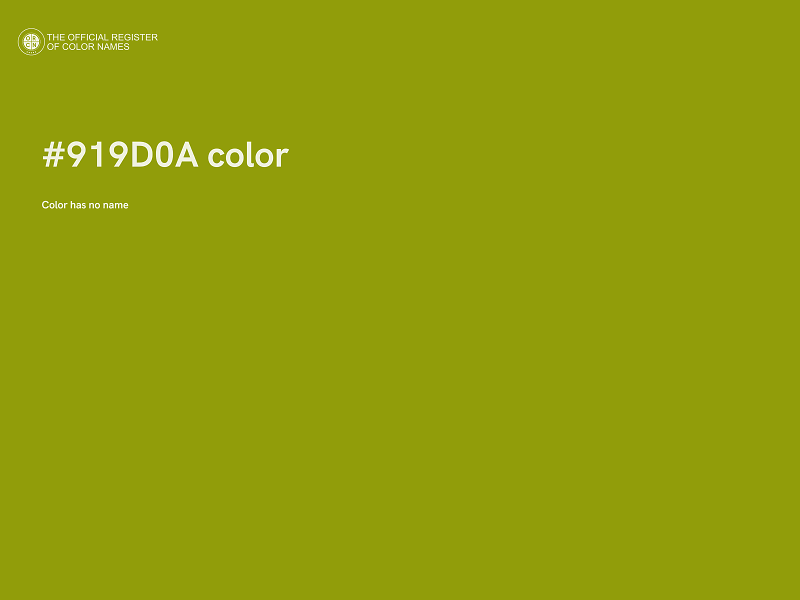 #919D0A color image