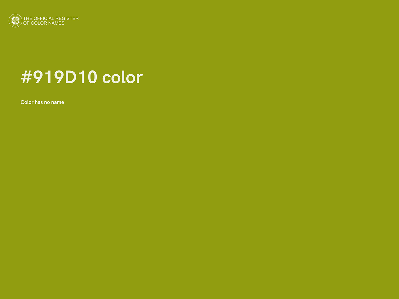 #919D10 color image