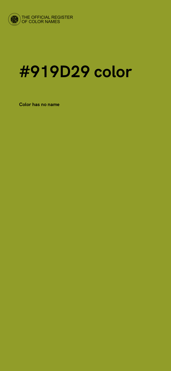 #919D29 color image