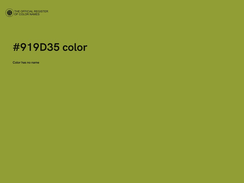 #919D35 color image