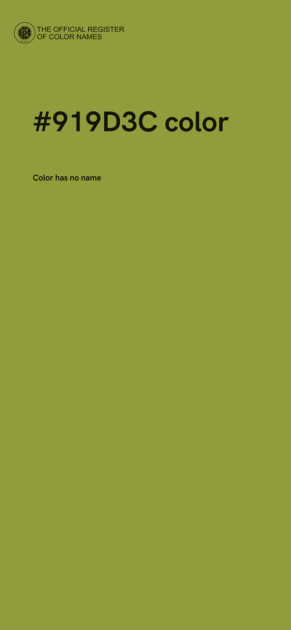 #919D3C color image