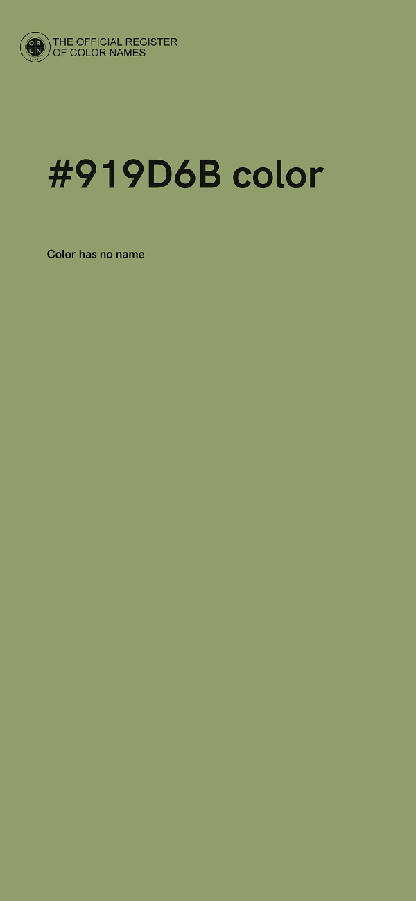 #919D6B color image