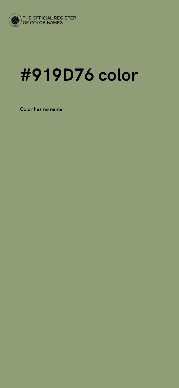 #919D76 color image
