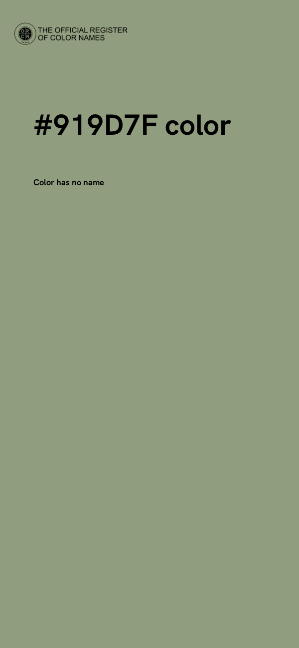 #919D7F color image
