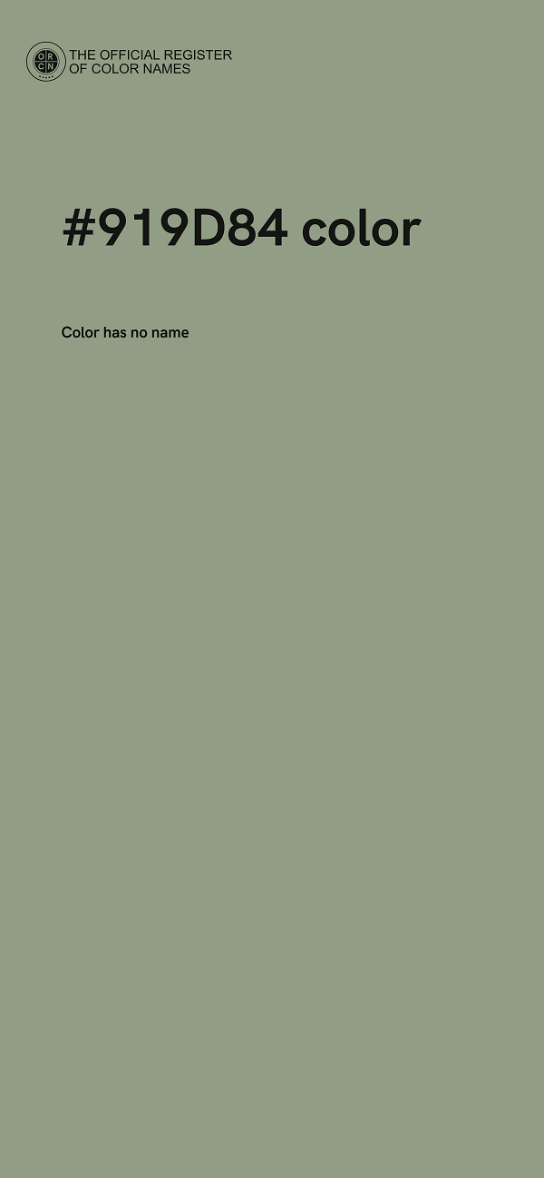 #919D84 color image