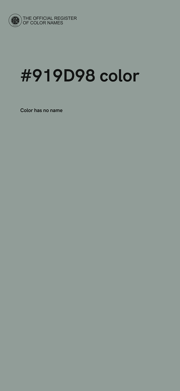 #919D98 color image