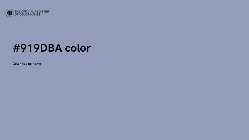 #919DBA color image