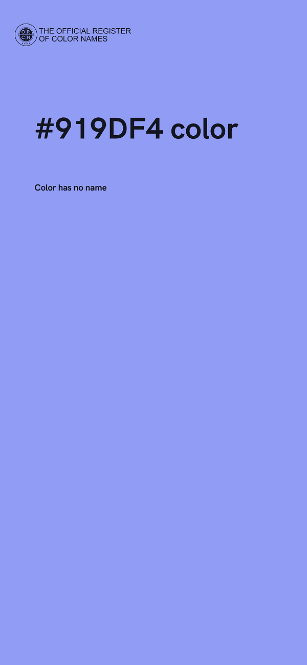 #919DF4 color image