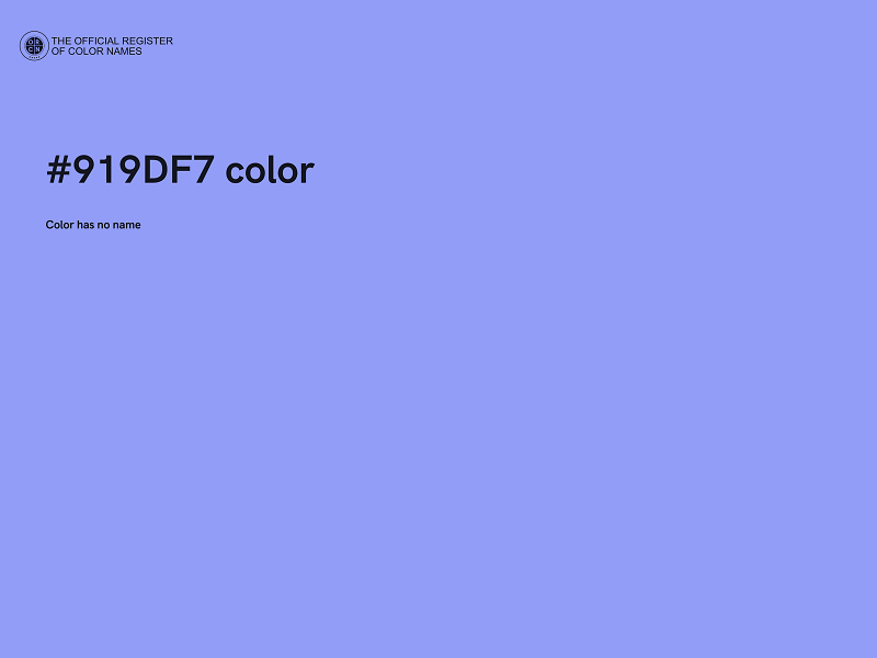 #919DF7 color image