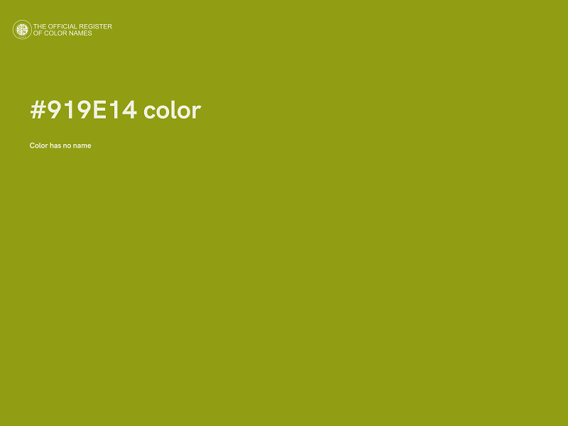 #919E14 color image